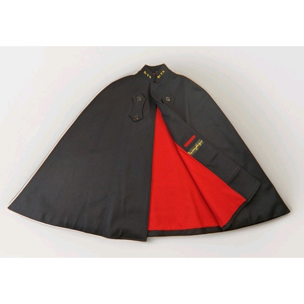 Vtg C.E. Ward Nurses Cape Navy Blue Wool WWII Era 1940's Nursing Outfitters